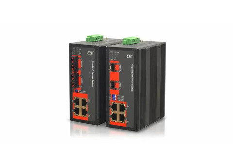 CTC UNION - Industrial GbE Switch - IFS-401F & IFS-402F