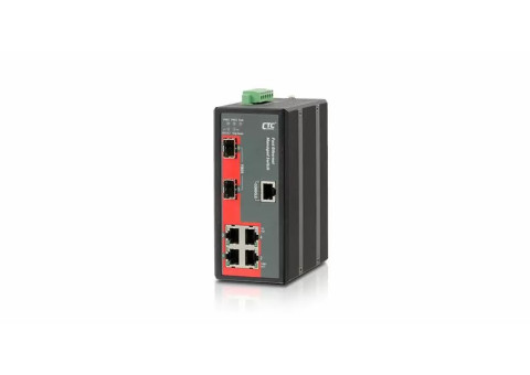 CTC UNION - Industrial Managed Fast Ethernet Switch - IFS-402GSM
