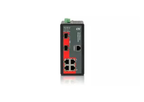 CTC UNION - Industrial Managed Fast Ethernet Switch - IFS-402GSM