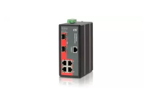 CTC UNION - Industrial Managed Fast Ethernet Switch - IFS-402GSM