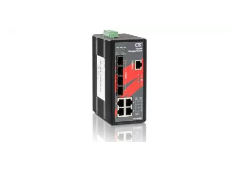 CTC UNION - Industrial Managed GbE Switch - IGS+404SM