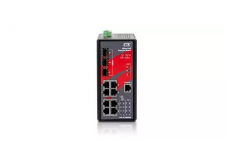 CTC UNION - Industrial Managed GbE PoE Switch - IGS+803SM-8PH, IGS+803SM-8PH24