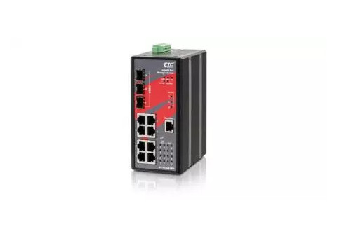 CTC UNION - Industrial Managed GbE PoE Switch - IGS+803SM-8PH, IGS+803SM-8PH24
