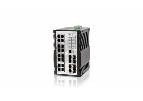 CTC UNION - Industrial Managed GbE PoE Switch - IGS-1608SM-16PH