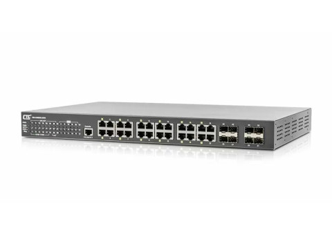 Industrial GbE PoE Switch - IGS-2408SM-24PH - CTC UNION