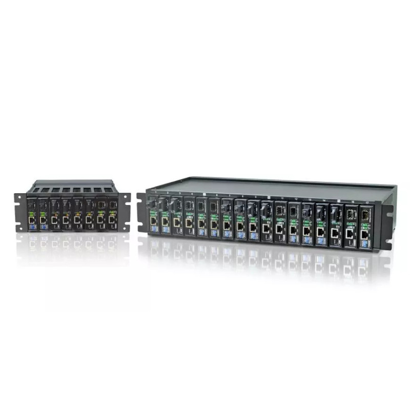 17/8 slots Compact Media Converter Chassis - FMC-CH17 & FMC-CH08 17/8 slots Compact Media Converter Chassis - FMC-CH17 & FMC-CH08