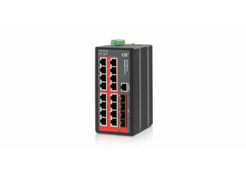 CTC UNION - Industrial Managed Fast Ethernet Switch - IFS-1604GSM